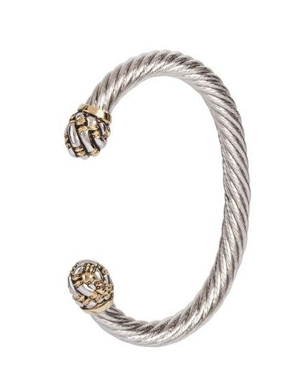 Canias Collection Large Wire Cuff Bracelet by John Medeiros