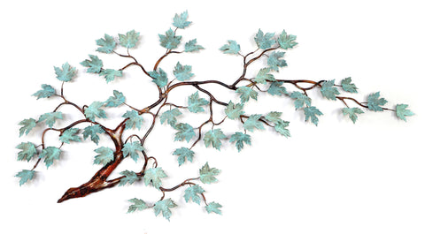 Maple Branch, Patina Brass Wall Art by Bovano