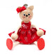 Kitty Girl With Dress Handcrafted Wooden Jumpie