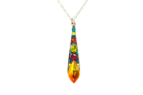 Multi Color Gazelle Pendant Necklace by Firefly Jewelry