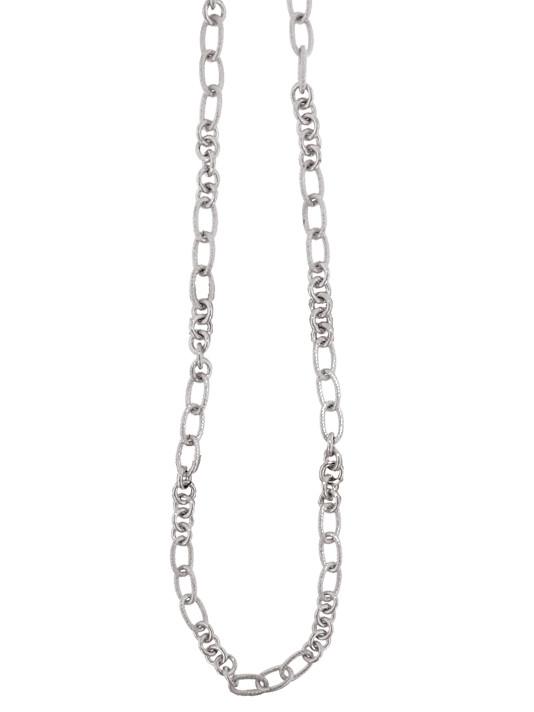Link Chain Necklace in Rhodium by John Medeiros