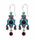 Multi Color Delicate Victorian Mosaic Earrings by Firefly Jewelry