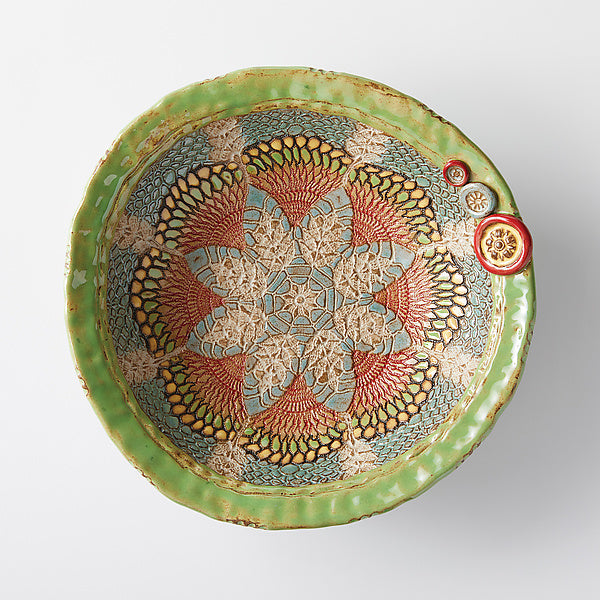 Fjolla Bowl Ceramic Wall Art by Laurie Pollpeter