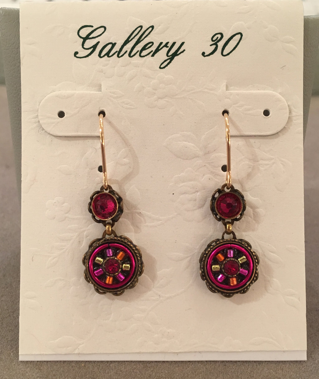 Ruby La Dolce Vita 2-Tier Earrings by Firefly Jewelry