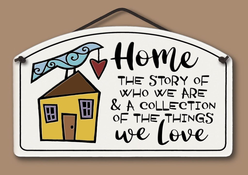 Home the Story Large Arch Tile