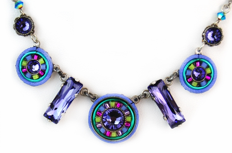 Tanzanite La Dolce Vita Circles Necklace by Firefly Jewelry