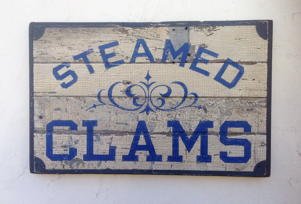 Steamed Clams Sign