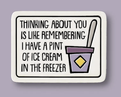 Thinking About You Ceramic Magnet
