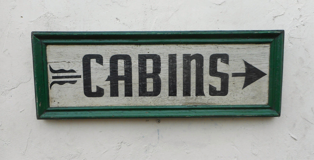 Cabins Sign