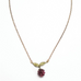 Raspberry 16 Inch Adjustable Dainty Chain Pendant Necklace by Michael Michaud