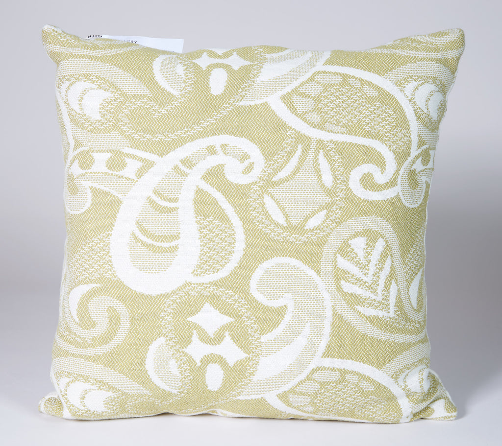 Paisley Pillow in Chartreuse