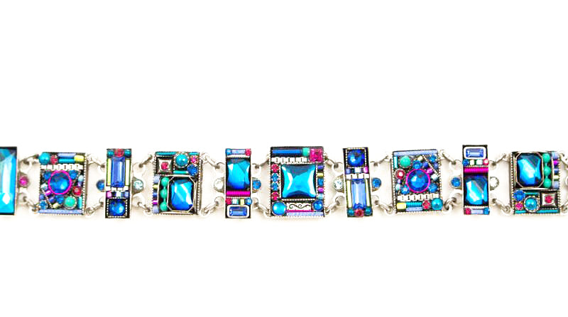 Bermuda Blue Geometric Bracelet by Firefly Jewelry