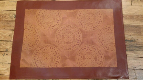 Edward Durant House Circle in Brick and Antique - Size 24" x 36"