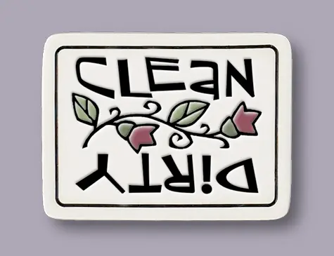 Clean/Dirty Ceramic Magnet