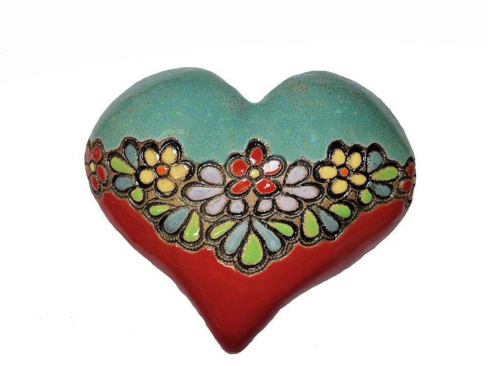 Nikki Ceramic Wall Art by Laurie Pollpeter