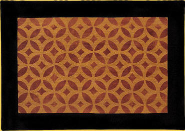 Isaac Buck House Floorcloth in Antique - Size 24" x 36"