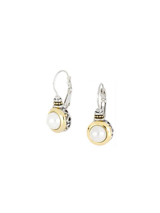 P&eacute;rola White Seashell Pearl French Wire Earrings by John Medeiros