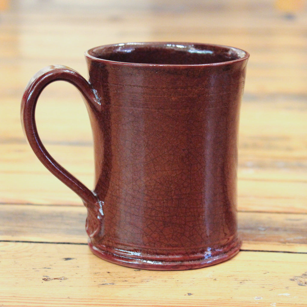 Tall Plain Brown Mug