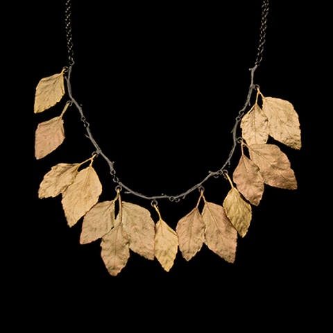 Autumn Birch 18 Inch Adjustable Statement Necklace by Michael Michaud