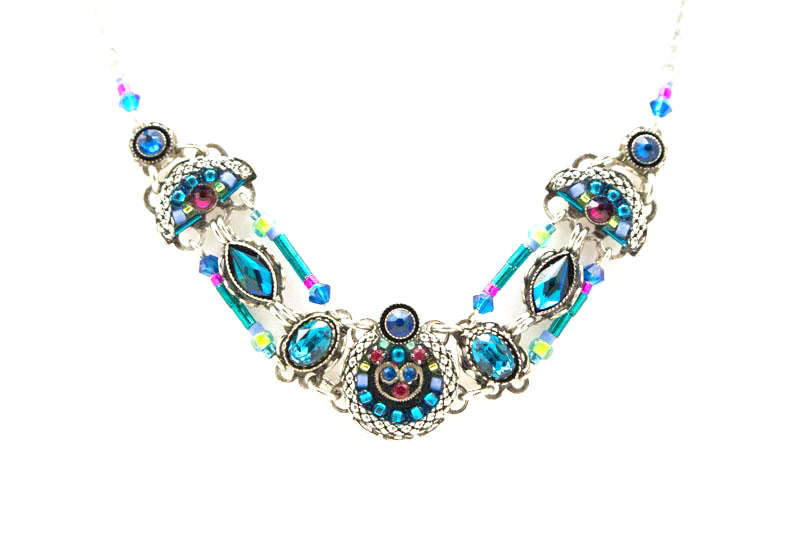 Bermuda Blue Emma Necklace by Firefly Jewelry