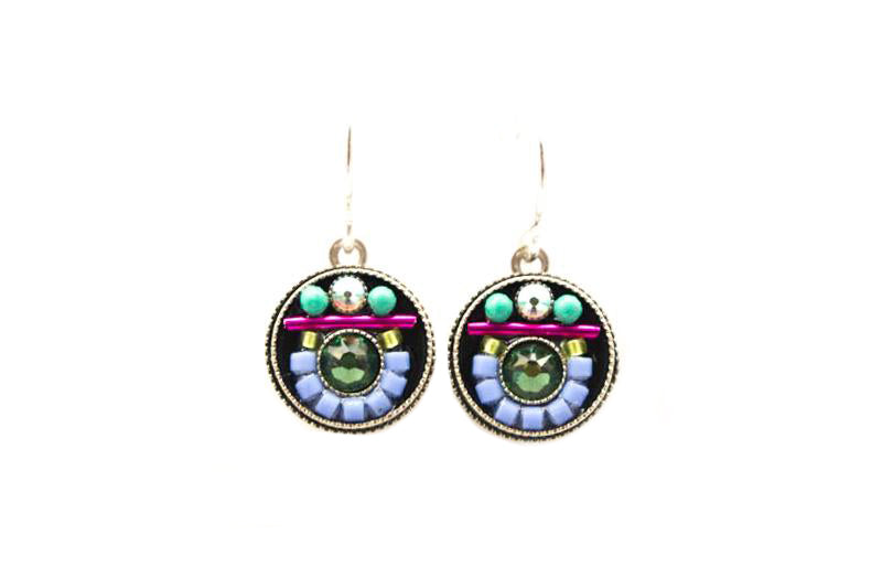 Soft Viva Round Earrings by Firefly Jewelry