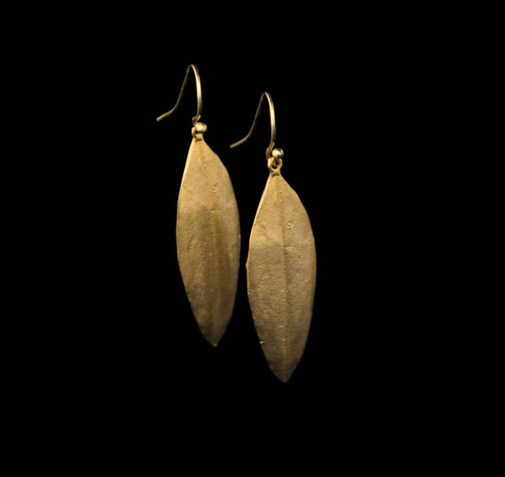 Cordyline Leaf Wire Earrings By Michael Michaud
