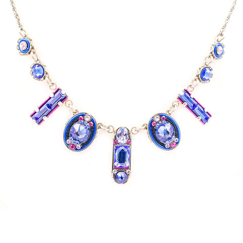 Sapphire La Dolce Vita Oval Necklace by Firefly Jewelry