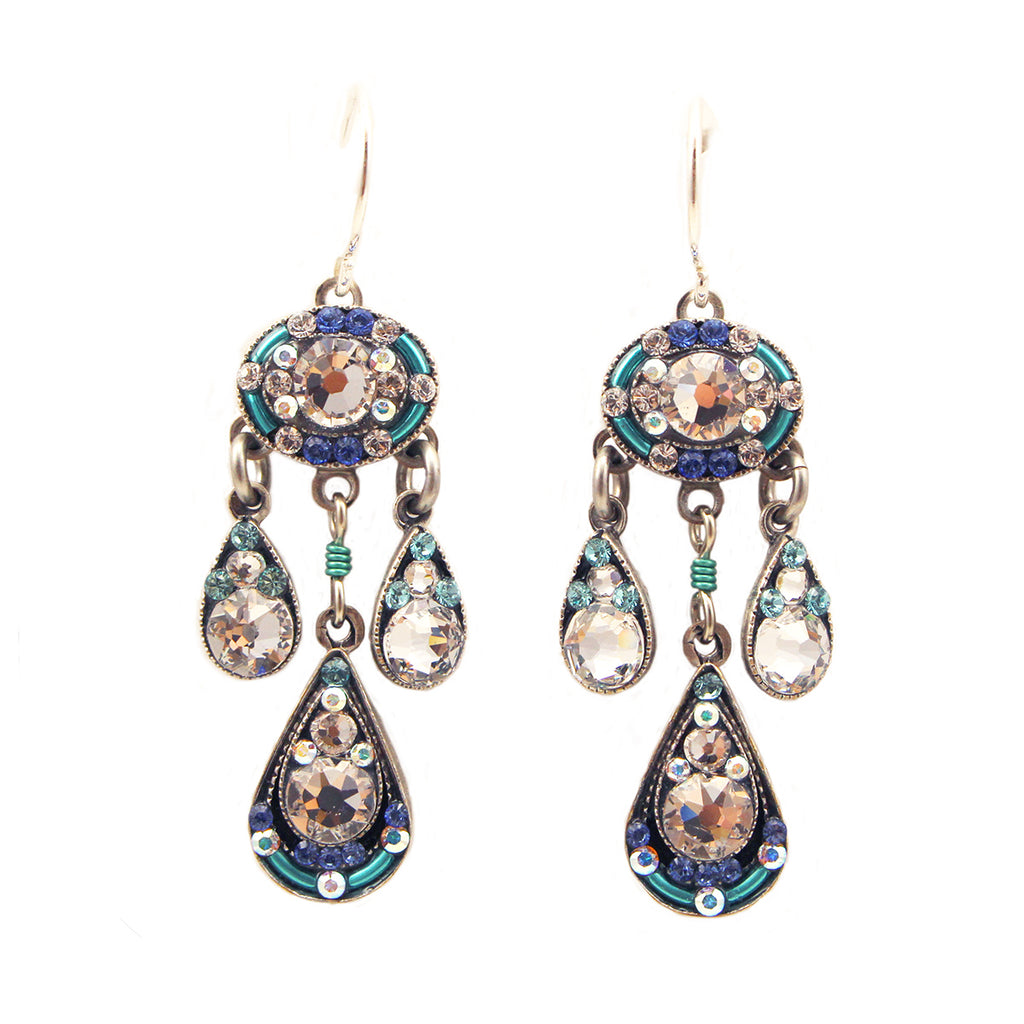 Ice Sparkle Elaborate Earrings by Firefly Jewelry