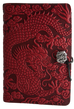 Small Leather Journal -  Cloud Dragon in Red