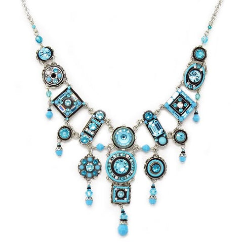 Turquoise La Dolce Vita Elaborate Necklace by Firefly Jewelry