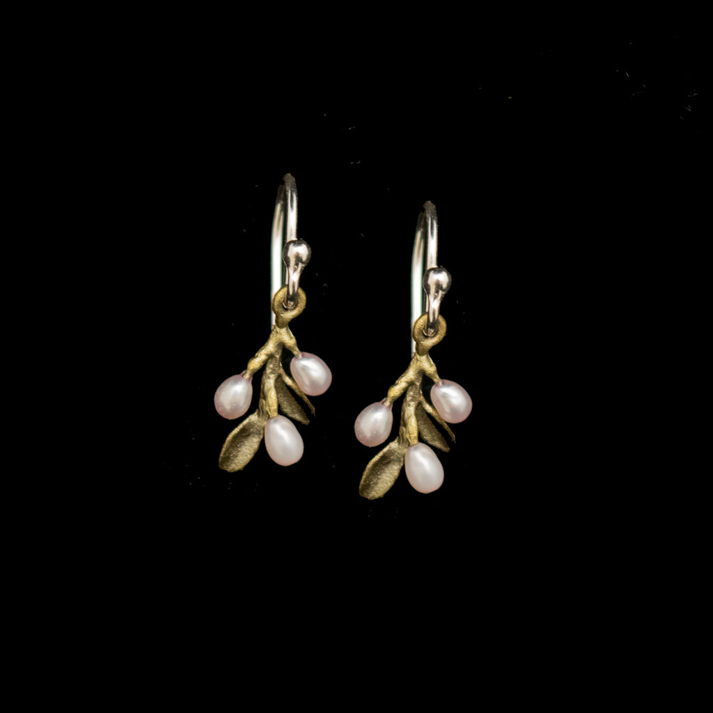 Flowering Thyme Dainty Wire Earrings By Michael Michaud