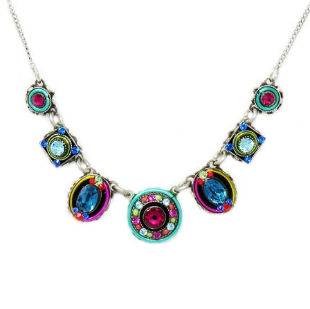 Multi Color Petite Dolce Vita Simple Necklace by Firefly Jewelry