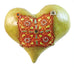 Big Fatty Heart Tacked with Buttons Ceramic Wall Art