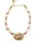 Pearl Blossom Big Oval 3 Bead Strand Necklace by Michal Golan