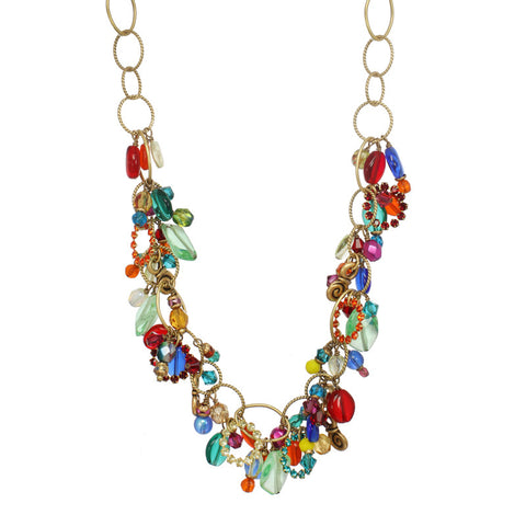 Multi Bright Dangle Necklace by Michal Golan
