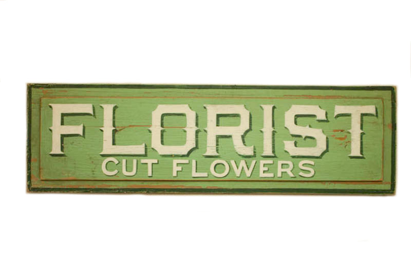 Florist, Cut Flowers (green) Americana Art