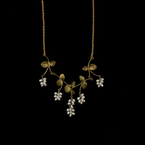 Spring Birch 16'' Adj. Statement Necklace By Michael Michaud