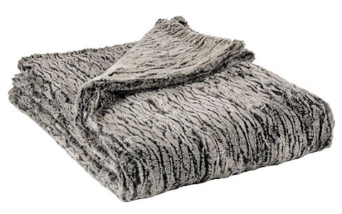 Black Walnut Luxury Faux Fur Throw