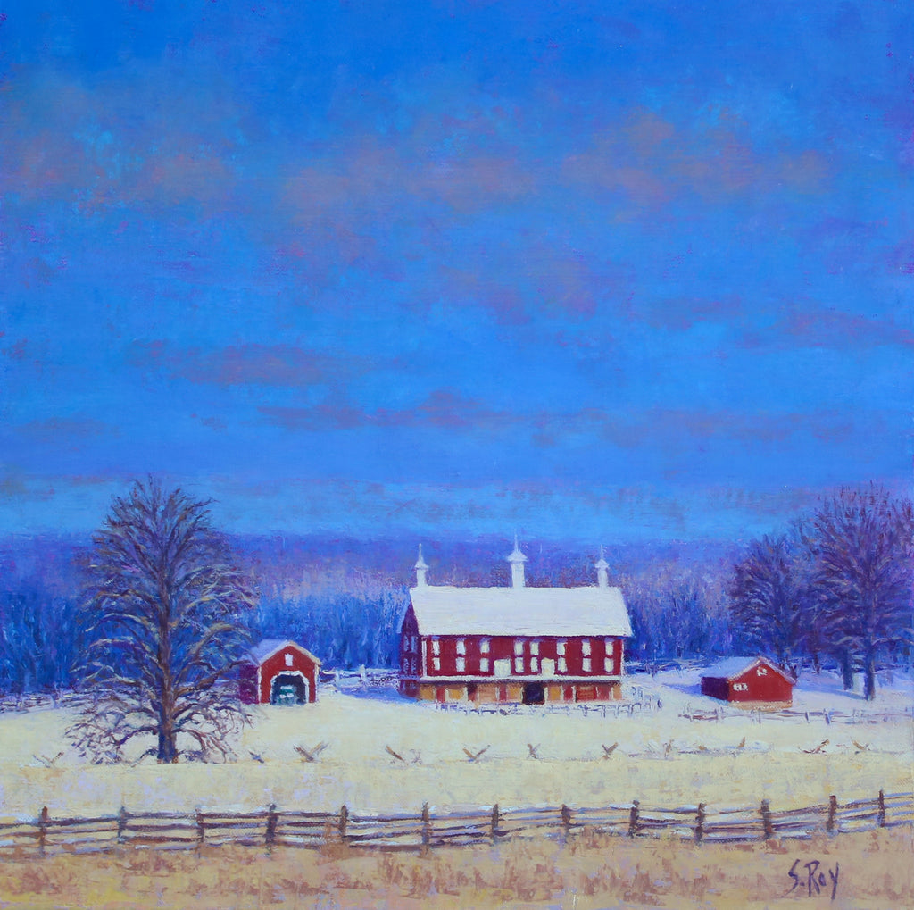 Codori Barn, Winter by Simonne Roy