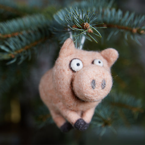 Pig Woolie Ornament