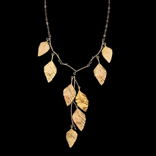 Autumn Birch 18 Inch Adjustable Y Necklace by Michael Michaud