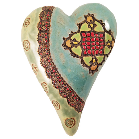 Sally's Pattern Ceramic Wall Art by Laurie Pollpeter