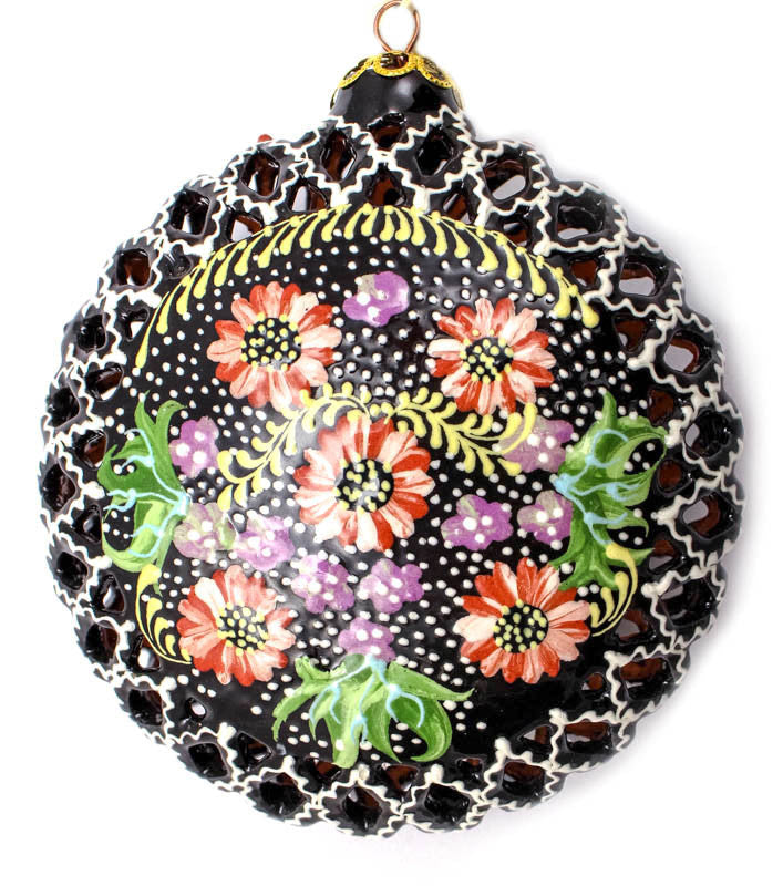Floral Escape Large Cut Out Ceramic Ornament