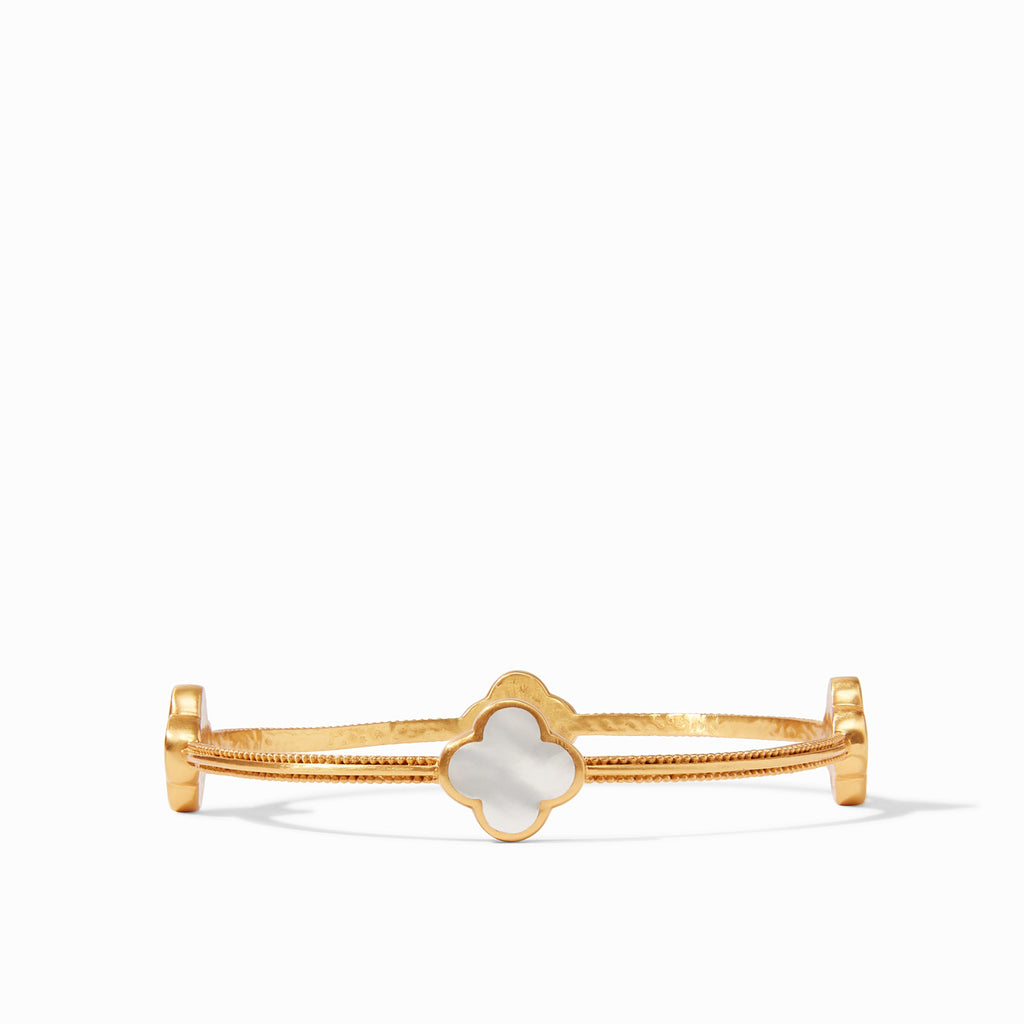 Chloe Bangle Gold Mother of Pearl - Medium by Julie Vos