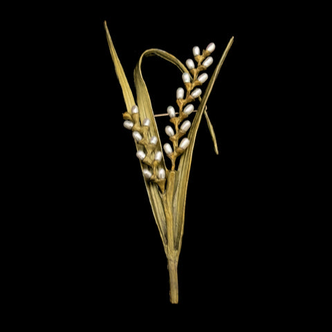 Rice Brooch By Michael Michaud