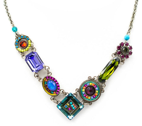 Multi Color La Dolce Vita Necklace by Firefly Jewelry