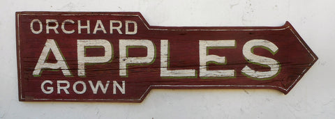 Orchard Grown Apples Americana Art - 14x45