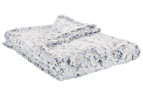 Silver Stratus Luxury Faux Fur Throw