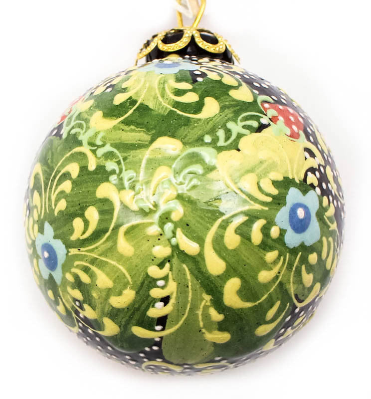 Mushroom Parade Small Bulb Ceramic Ornament