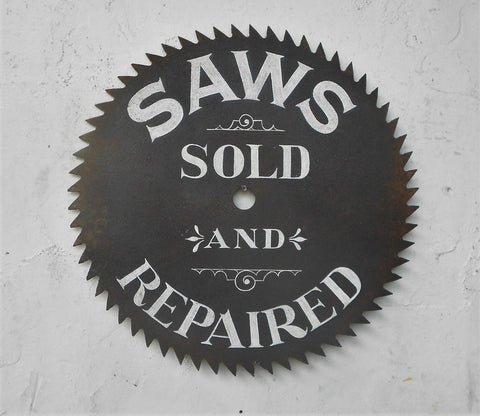 Saws Sold and Repaired 22D. Americana Art